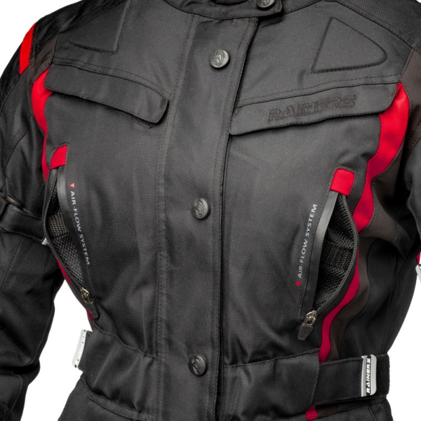 Rainers chaqueta moto mujer Deisy roja - Imagen 2