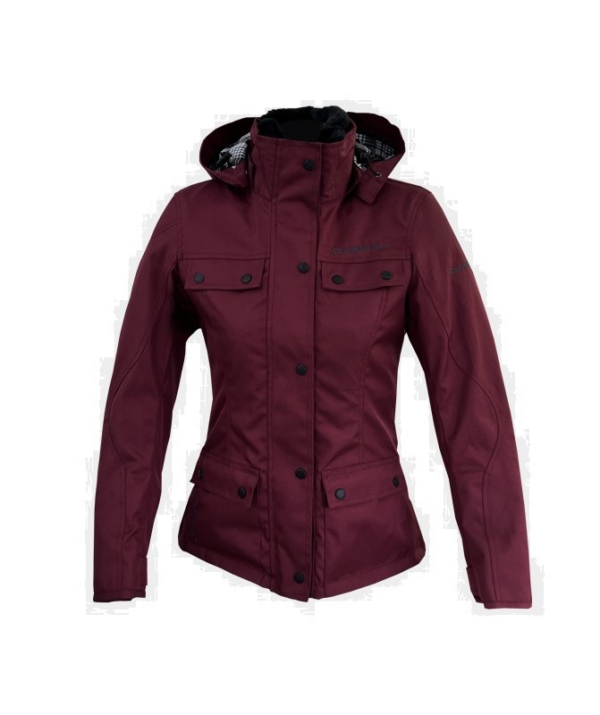 Quartermile chaqueta moto mujer Selene burdeos