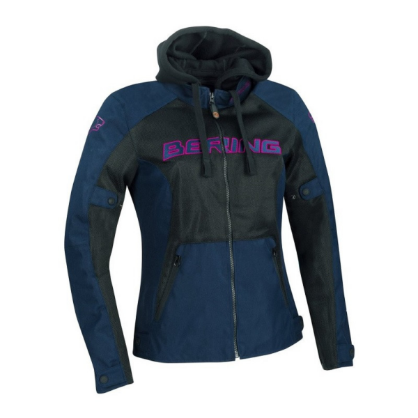 Bering chaqueta mujer moto Spirit azul rosa - Imagen 3