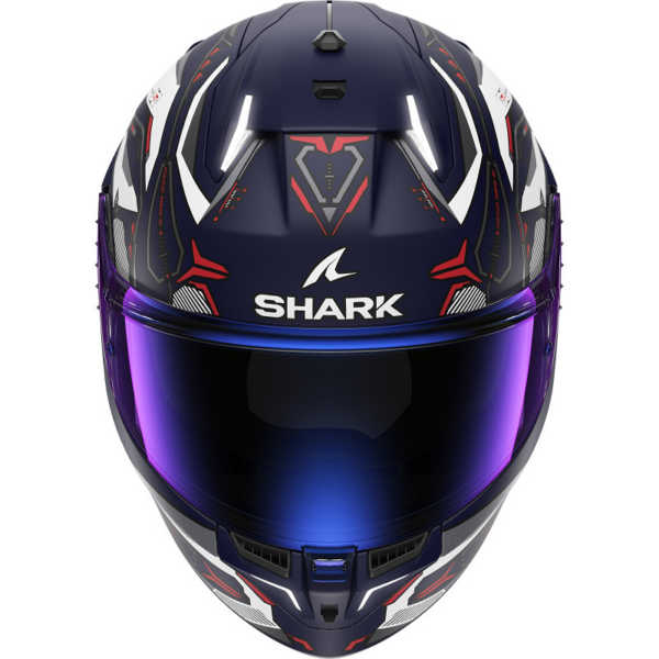 Shark Casco Moto Integral SKWAL i3 Linik azul rojo - Imagen 3