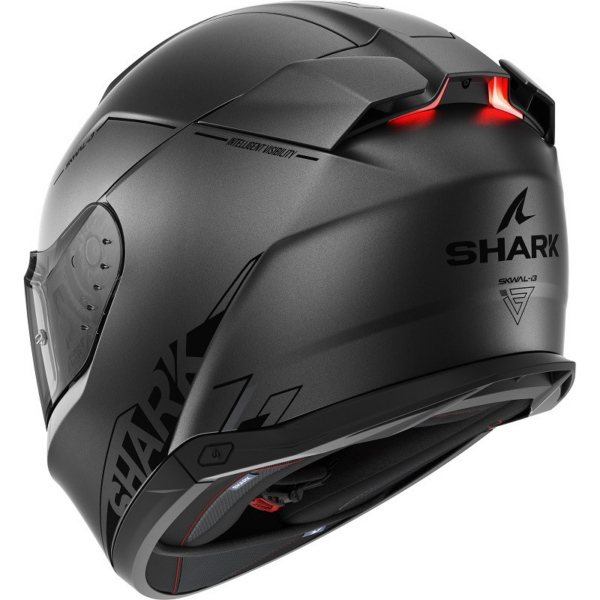 Shark Casco Moto Integral SKWAL i3 monocolor gris mate - Imagen 2