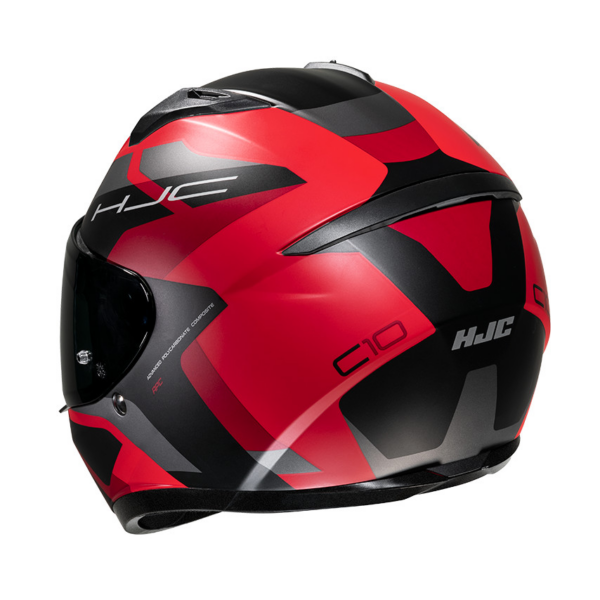 HJC casco moto integral C10 Tins rojo MC1SF - Imagen 2