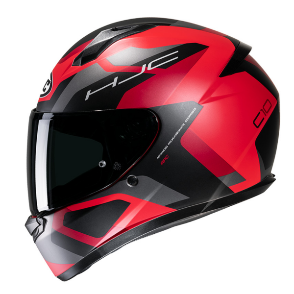 HJC casco moto integral C10 Tins rojo MC1SF - Imagen 4