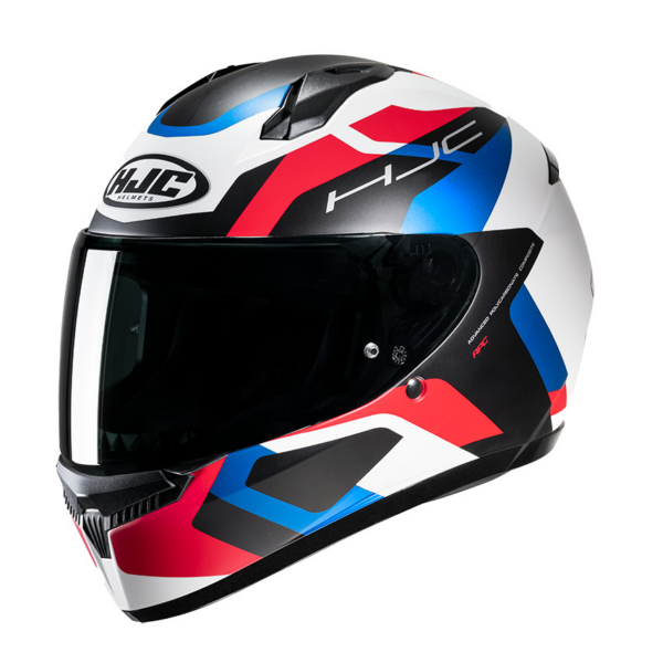 HJC casco moto integral C10 Tins azul rojo