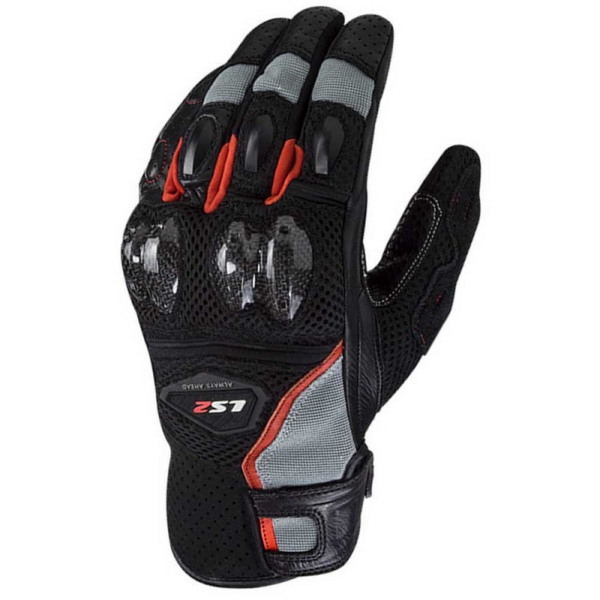 LS2 guantes moto Spark 2 Air Gris rojo