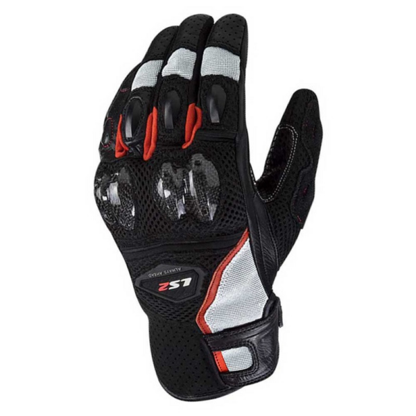LS2 guantes moto Spark 2 Air Blanco rojo