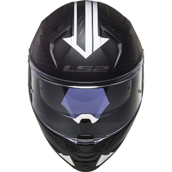 LS2 casco moto full face FF811 Vector II Splitter blanco - Imagen 4