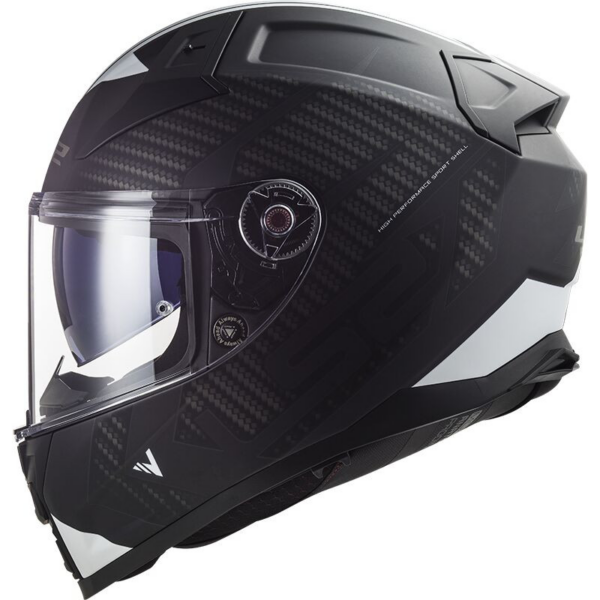 LS2 casco moto full face FF811 Vector II Splitter blanco - Imagen 6