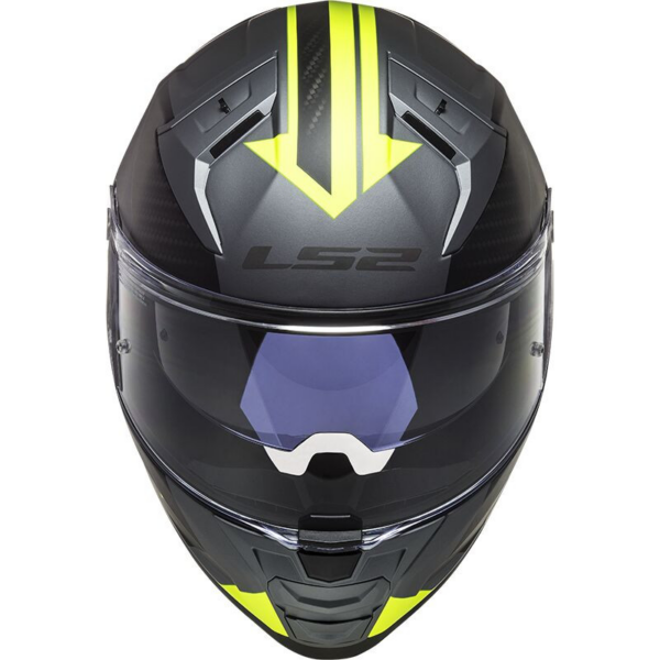 LS2 casco moto full face FF811 Vector II Splitter fluor - Imagen 5