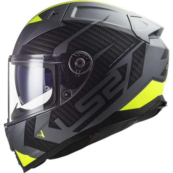 LS2 casco moto full face FF811 Vector II Splitter fluor - Imagen 6