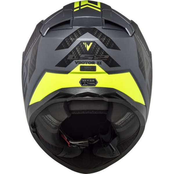 LS2 casco moto full face FF811 Vector II Splitter fluor - Imagen 3