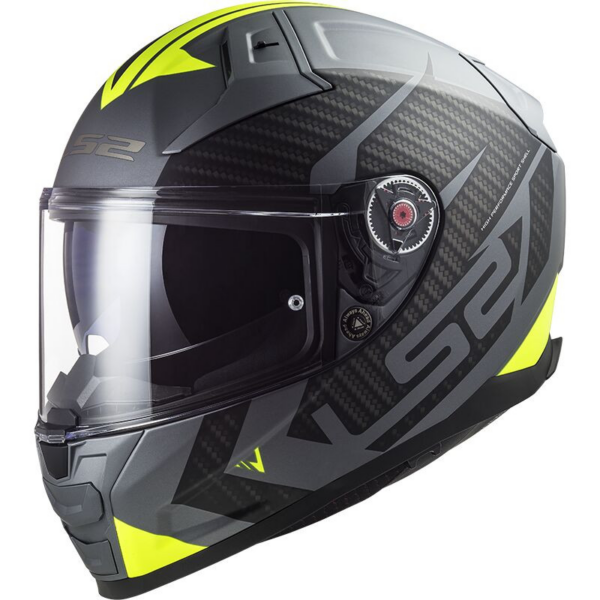 LS2 casco moto full face FF811 Vector II Splitter fluor