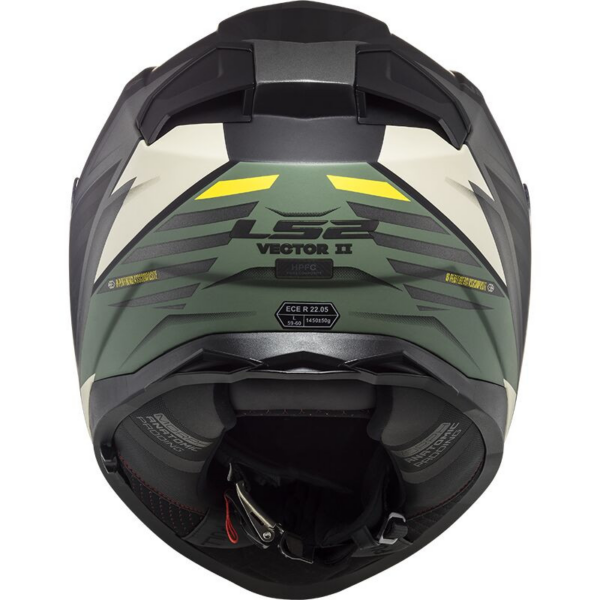 LS2 casco moto full face FF811 Vector II Absolute verde - Imagen 3