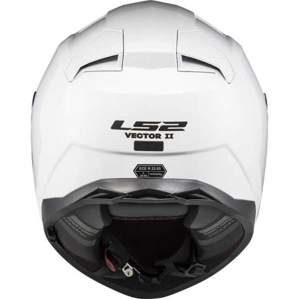 LS2 casco moto full face FF811 Vector II mono blanco - Imagen 3