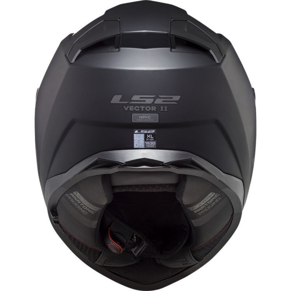 LS2 casco moto full face FF811 Vector II negro mate - Imagen 3