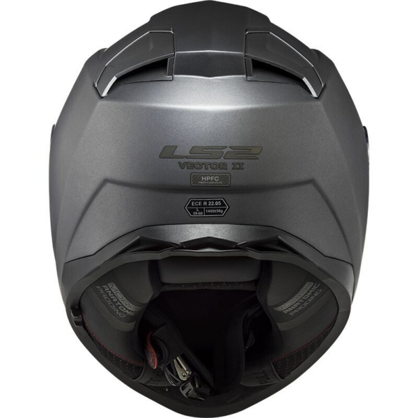 LS2 casco moto full face FF811 Vector II titanio - Imagen 3