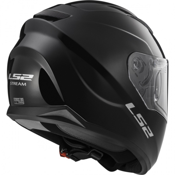 LS2 casco moto full face FF320 Stream Evo negro brillo - Imagen 3