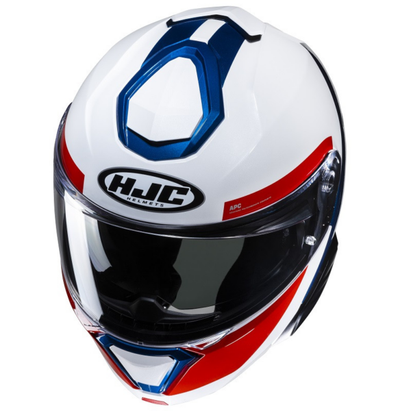 HJC Casco moto modular I91 Bina MC21 az/rj - Imagen 3