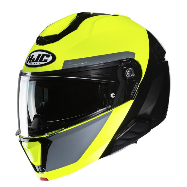 HJC Casco moto modular I91 Bina MC3H fluor