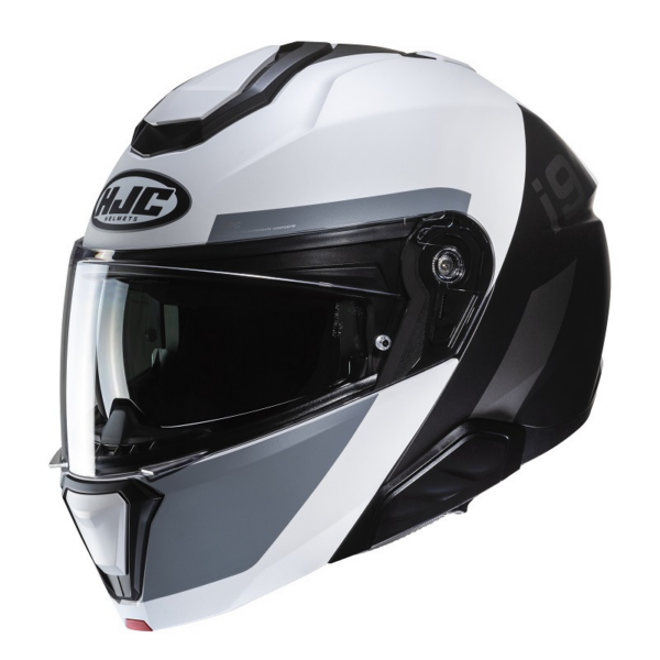 HJC Casco moto modular I91 Bina MC5SF plata
