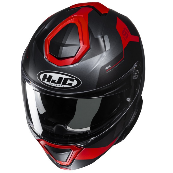HJC Casco moto modular I91 Carst MC1SF rojo - Imagen 3