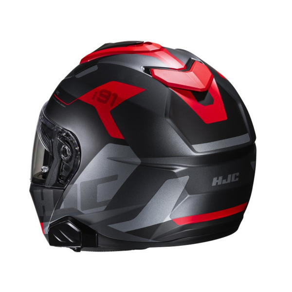 HJC Casco moto modular I91 Carst MC1SF rojo - Imagen 2
