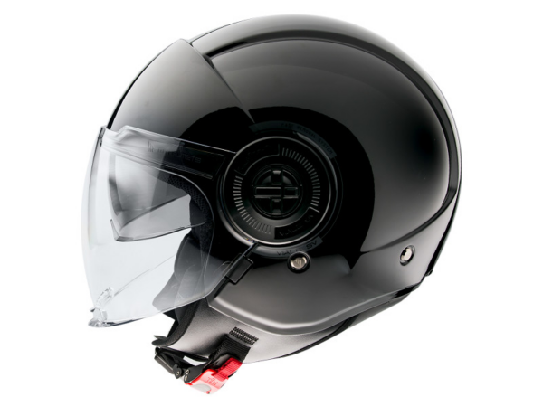 MT casco moto jet Viale SV S A1 negro brillo - Imagen 3