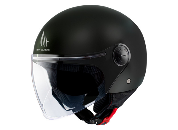 MT casco moto jet Street S 06 negro mate