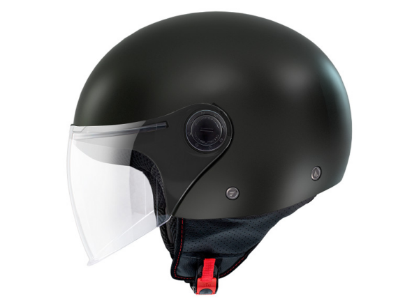 MT casco moto jet Street S 06 negro brillo - Imagen 3