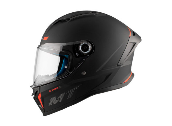 MT casco moto integral Stinger 2 A1 negro mate - Imagen 3