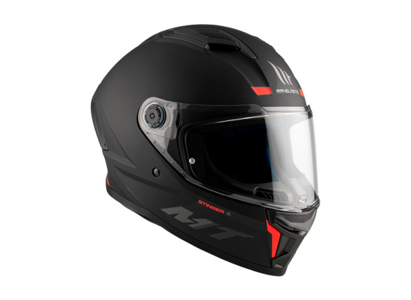 MT casco moto integral Stinger 2 A1 negro mate - Imagen 5