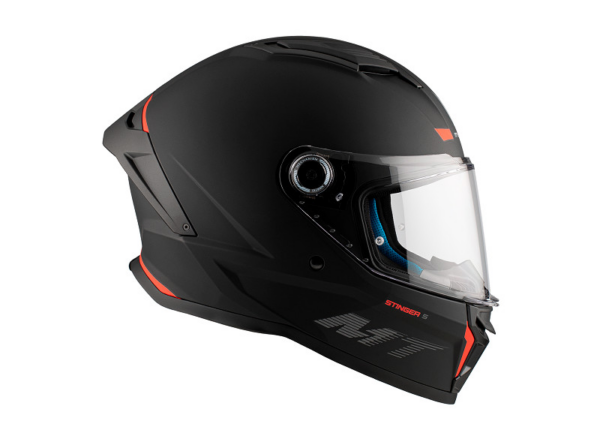 MT casco moto integral Stinger 2 A1 negro mate - Imagen 6