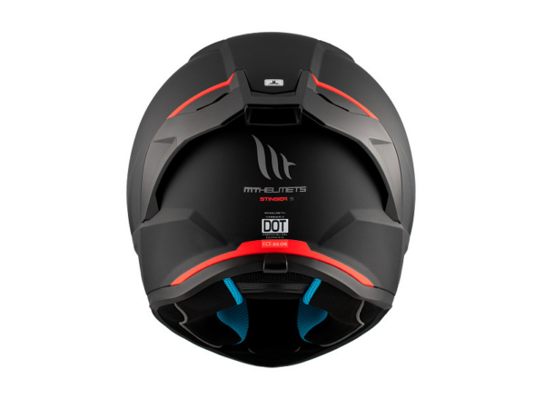 MT casco moto integral Stinger 2 A1 negro mate - Imagen 7