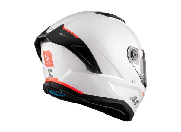 MT casco moto integral Stinger 2 A0 blanco - Imagen 5