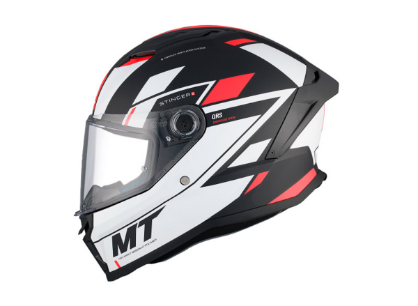 MT casco moto integral Stinger 2 Zivze B5 rojo