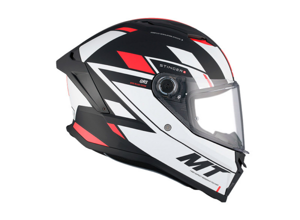 MT casco moto integral Stinger 2 Zivze B5 rojo - Imagen 4