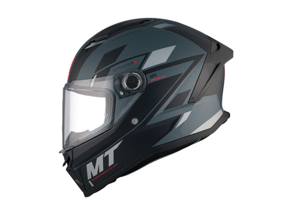 MT casco moto integral Stinger 2 Zivze C2 negro mate - Imagen 3