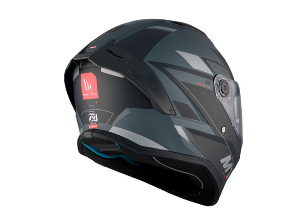 MT casco moto integral Stinger 2 Zivze C2 negro mate - Imagen 5