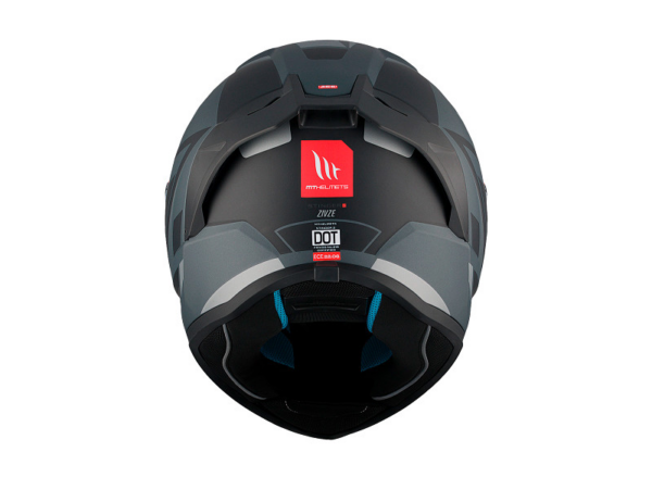 MT casco moto integral Stinger 2 Zivze C2 negro mate - Imagen 6