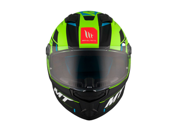 MT casco moto integral Stinger 2 Zivze C3 Fluor - Imagen 4