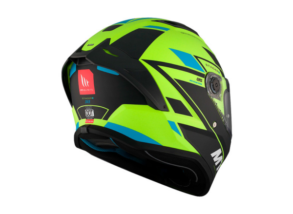 MT casco moto integral Stinger 2 Zivze C3 Fluor - Imagen 5