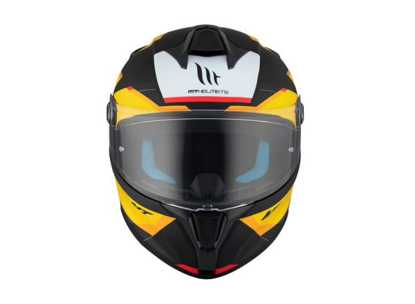 MT casco moto integral Targo S Kay B3 amarillo - Imagen 3