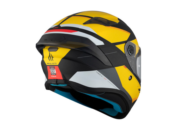 MT casco moto integral Targo S Kay B3 amarillo - Imagen 4