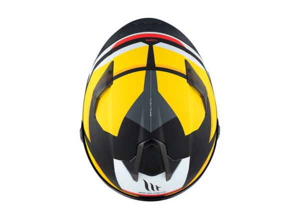 MT casco moto integral Targo S Kay B3 amarillo - Imagen 6