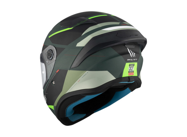 MT casco moto integral Targo S Kay C6 verde - Imagen 5