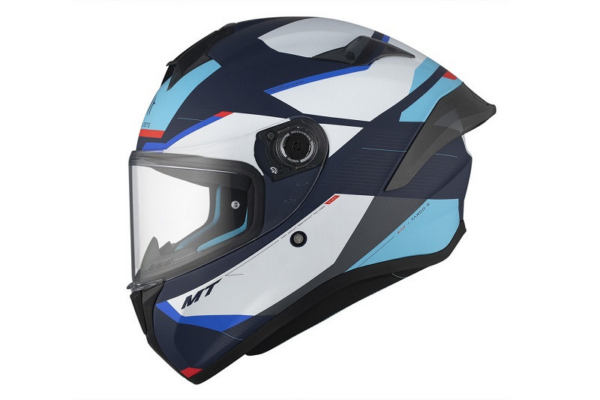 MT casco moto integral Targo S Kay C7 Azul - Imagen 2