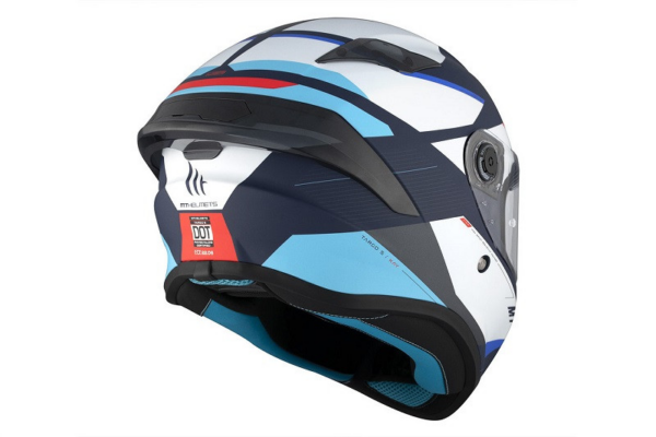 MT casco moto integral Targo S Kay C7 Azul - Imagen 5