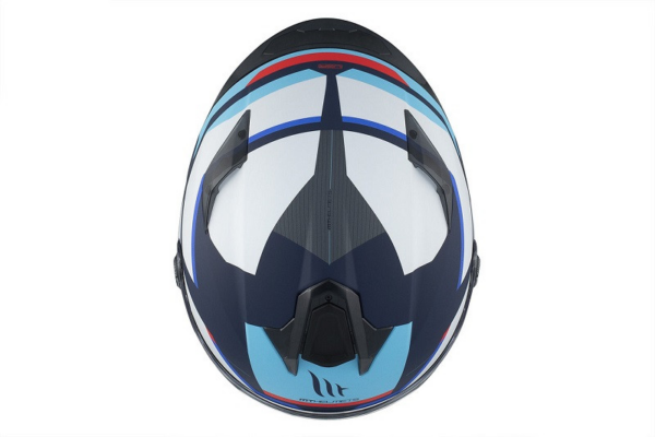 MT casco moto integral Targo S Kay C7 Azul - Imagen 6