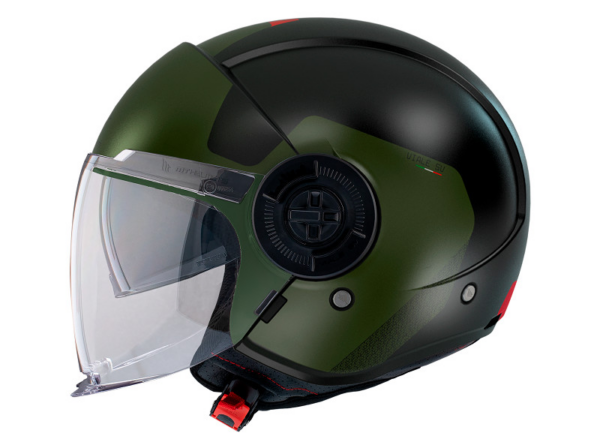 MT casco moto jet Viale SV S Beta A6 negro mate