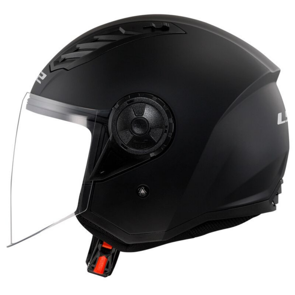 LS2 casco moto jet Airflow II 06 negro mate - Imagen 2